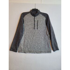 Woolrich Men's XL 1/4 Zip‎ Pullover Sweater Gray